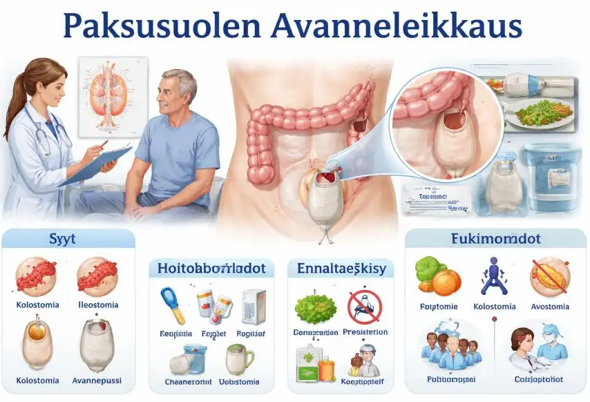 Paksusuolen avanneleikkaus: Kattava opas toimenpiteeseen, toipumiseen ja elämänlaatuun