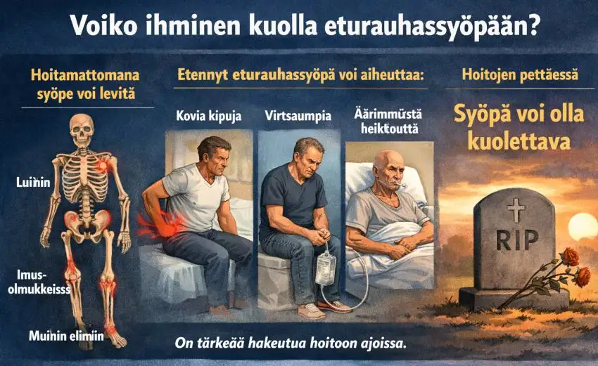 Voiko ihminen kuolla eturauhassyöpään? Faktoihin perustuva ja kattava opas