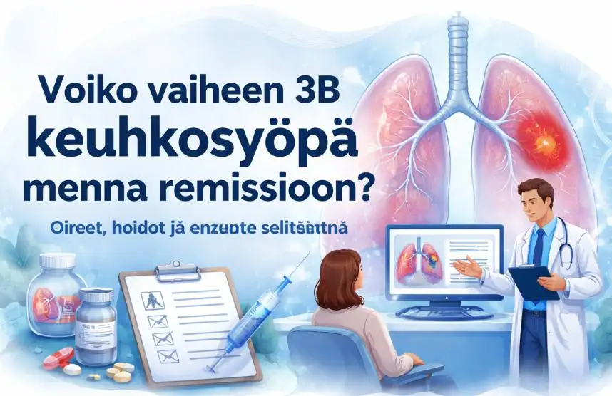 Voiko Vaiheen 3B Keuhkosyöpä Mennä Remissioon? Oireet, Hoidot ja Ennuste Selitettynä